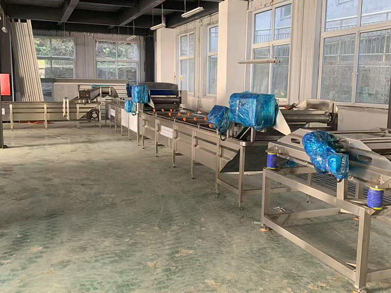 Shaanxi fruit and vegetable chips low-temperature frying processing site